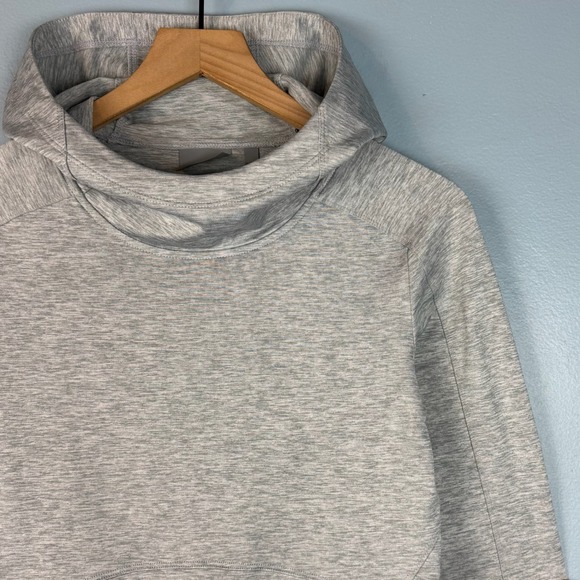 Athleta Tops - Athleta‎ Stowe Hoodie Womens Small Gray Heather Cowl Neck Performance Pullover